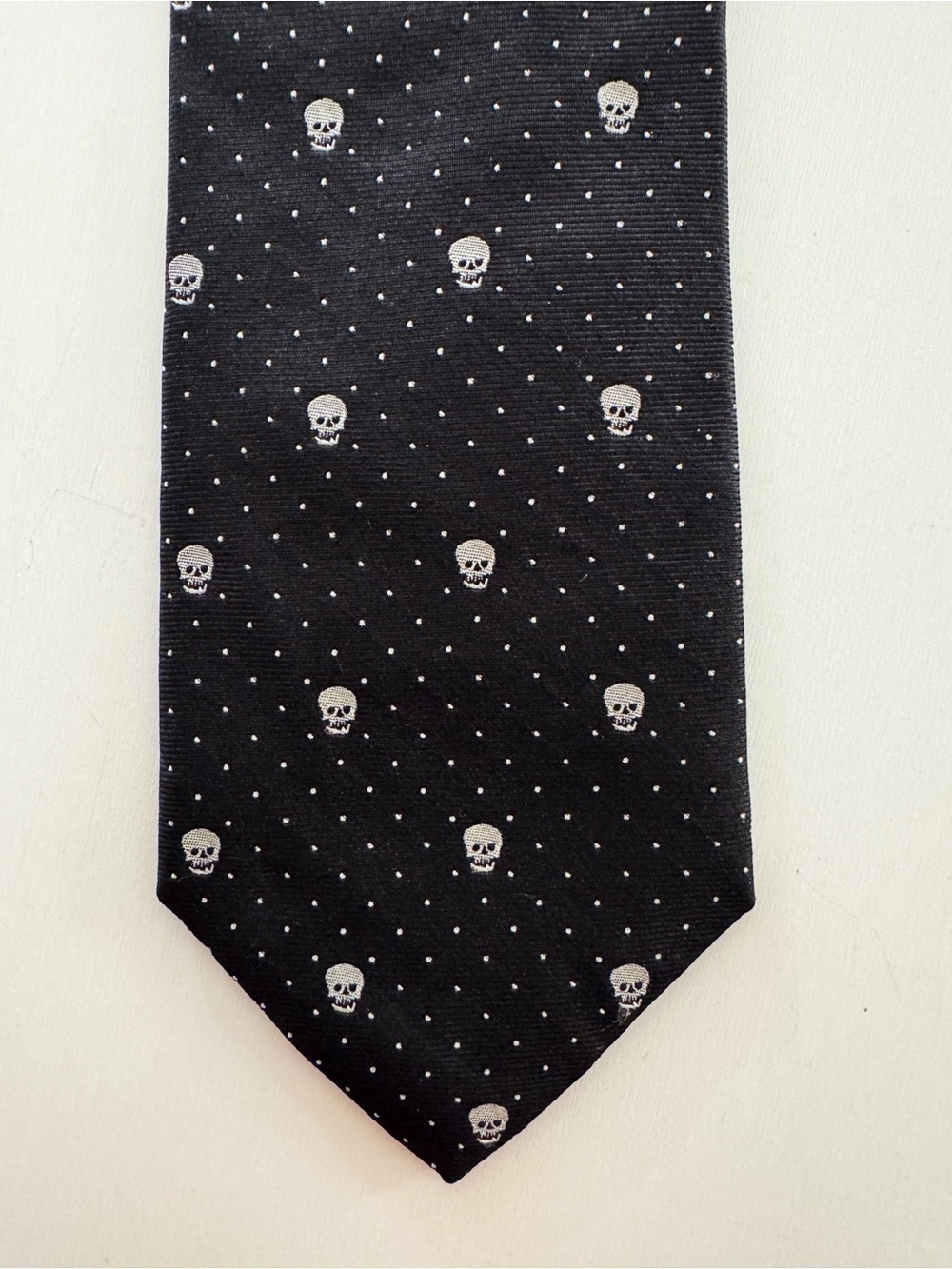 Express Design Studio Skull Silk Tie